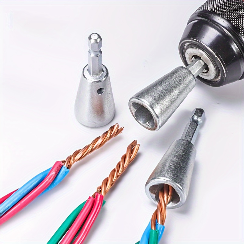 electric wire stripping twisting tool set automatic drill Temu