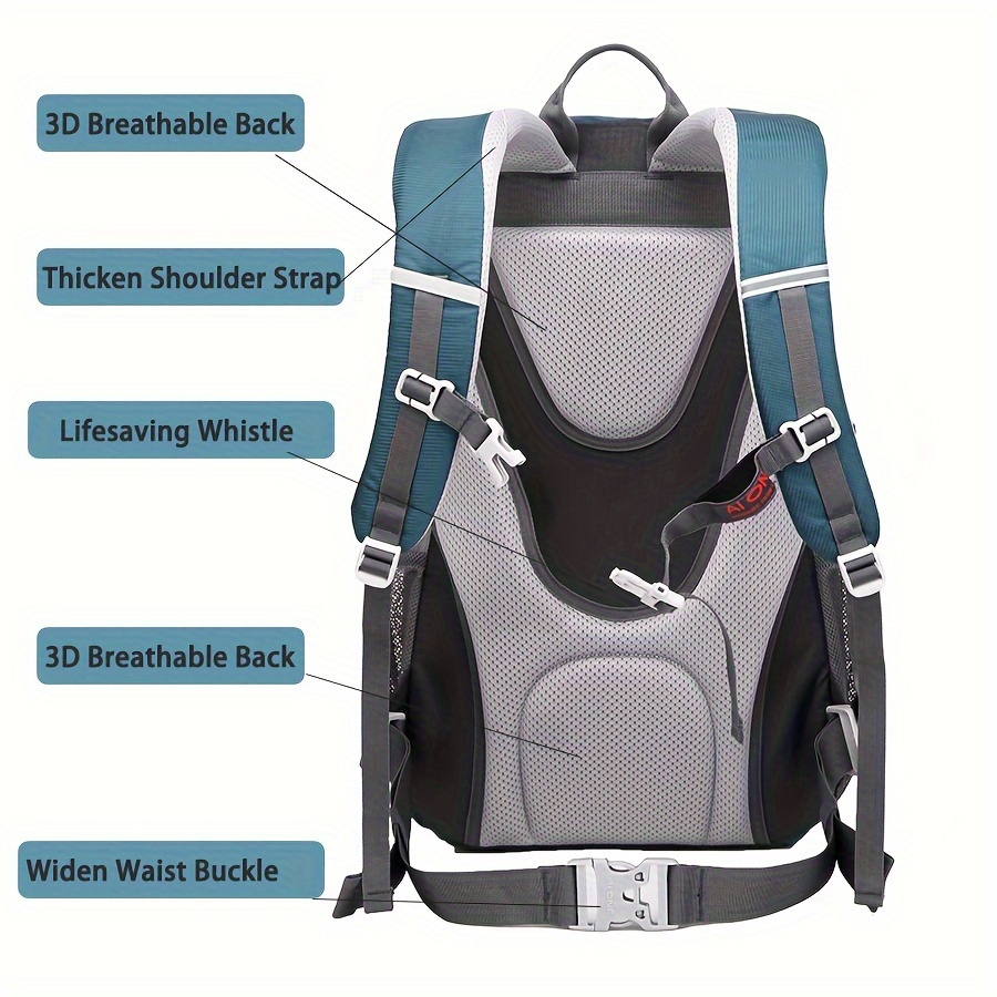 30l climbing backpack outdoor professional dual shoulder bag mens and womens   lightweight hiking travel bag details 3