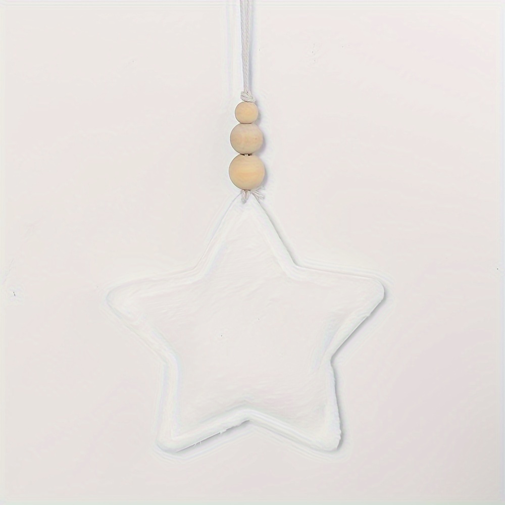 Velvet Five-pointed Star Christmas Decoration With Original Beads, Ornaments For The Christmas Tree, Room Decor, Festive Decorations