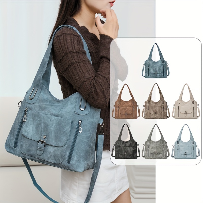 

Women's Shoulder Bag - , Detachable , Zip - In //