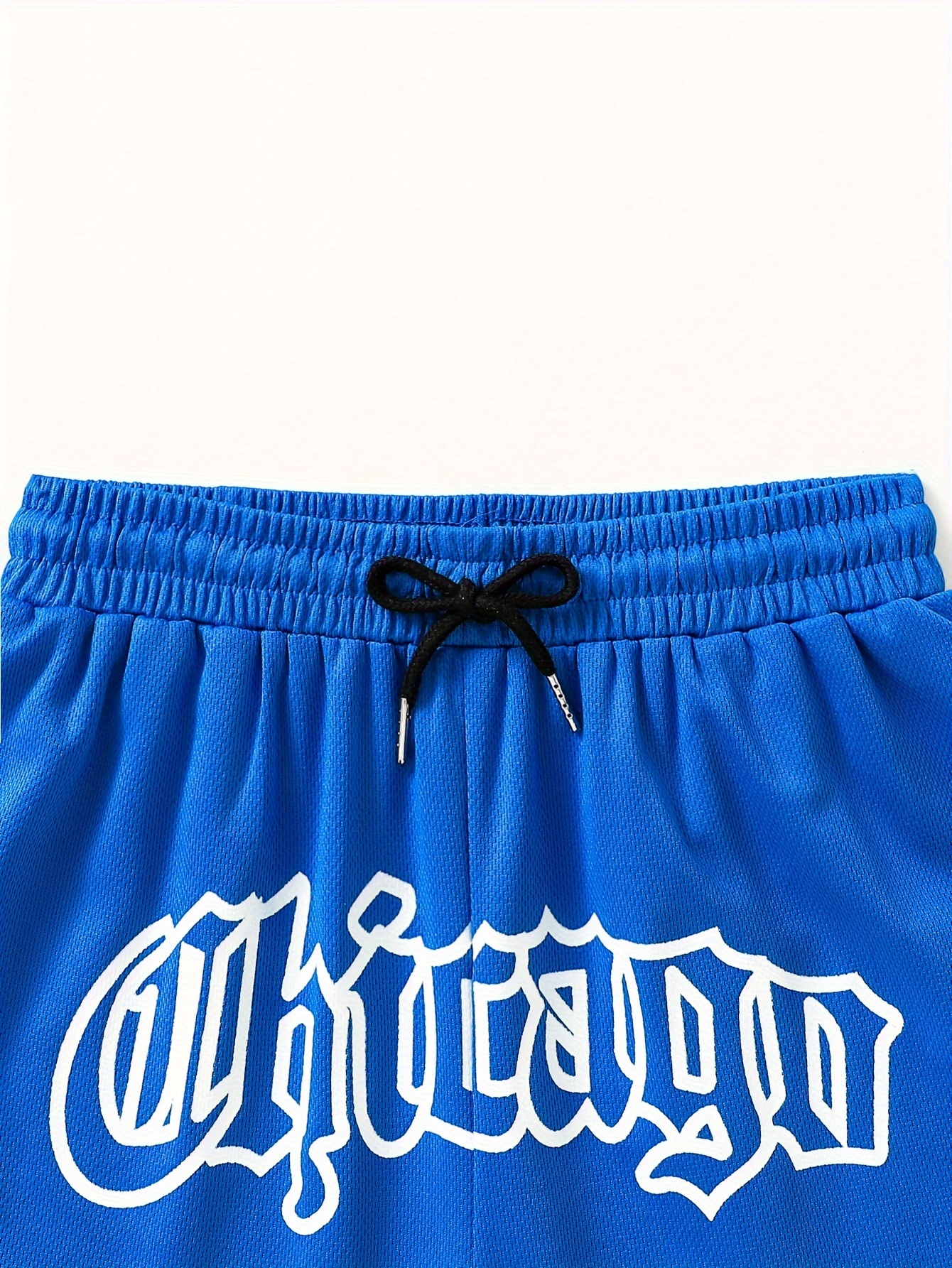 DOMIKING Boys Shorts – Music Graffiti Print, Elastic Waist Pull-On, Casual Athletic Play Shorts