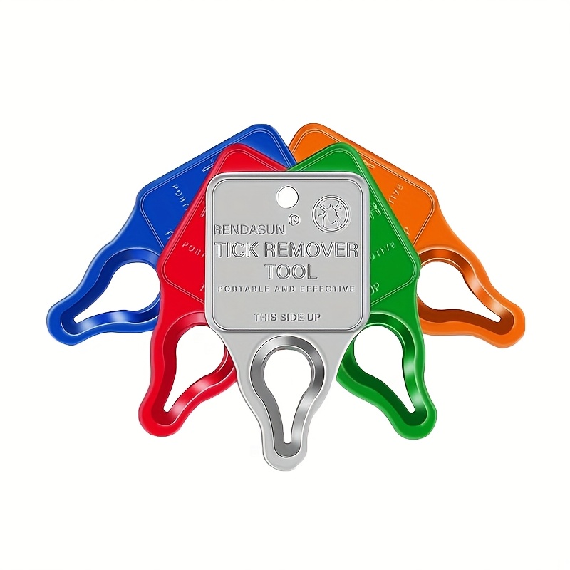 TEMU 5pcs Pet Tick Removal Tool Set, Fast Safe And Reliable Tick Extractor, Suitable For Humans, Pets, And Animals, Portable Outdoor Camping Hiking