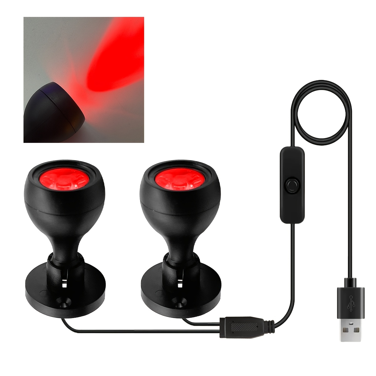 USB-Powered Mini Display Spotlight with 6 Color Options