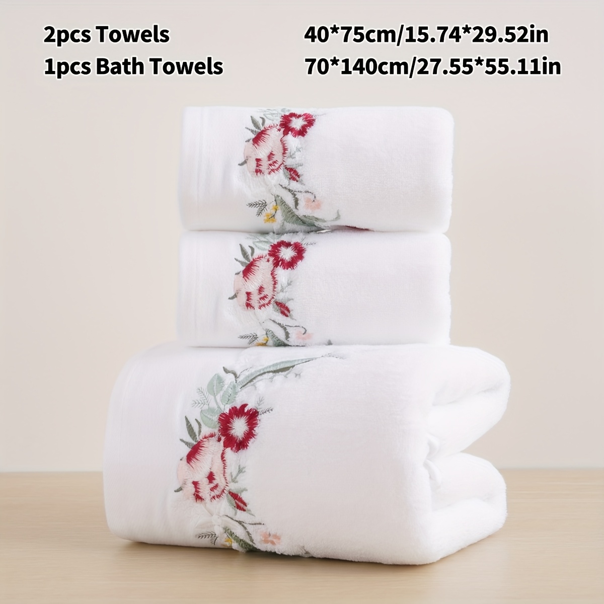 Set 3 Asciugamani Decorativi In Cotone 100% Con Ricamo 'Casa Amore Famiglia', Colori Nero/grigio/bianco, 75x35 Cm. Ideali Per Bagno E Cucina.