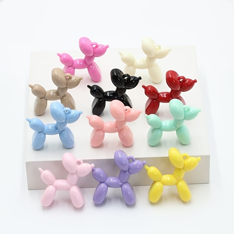 

20-pack Cute Cartoon 3d Balloon Dog Keychains, Resin Fashion Pendants For , Bag & Car Key Decor, Charm Bracelet Accessories, Ideal For Christmas, Halloween, Thanksgiving Gifts