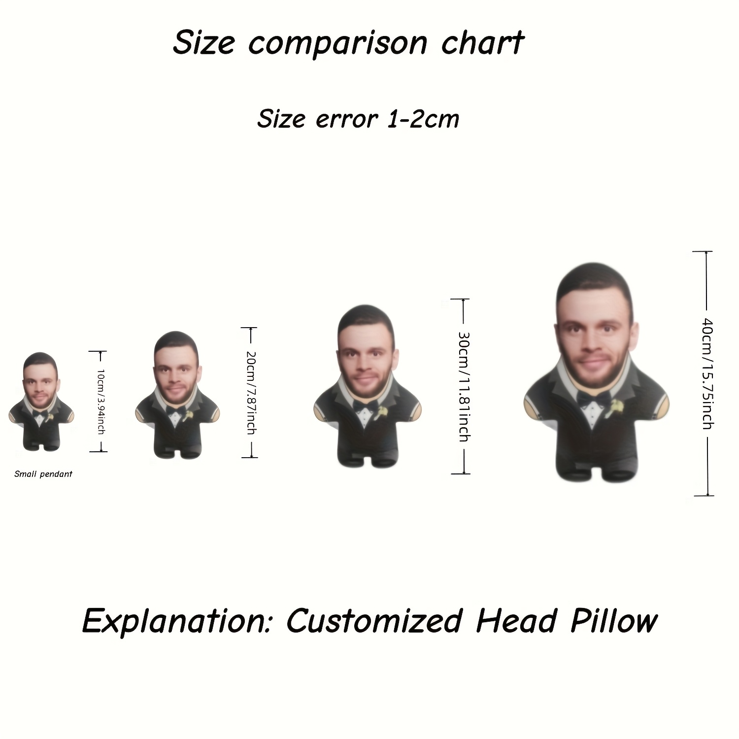 TEMU [customized] Photo Mini Pillow - Personalized Soft Cloth Cushion, Machine Washable, Gifts Or Home Decor, Additions | Pillow | Soft Polyester