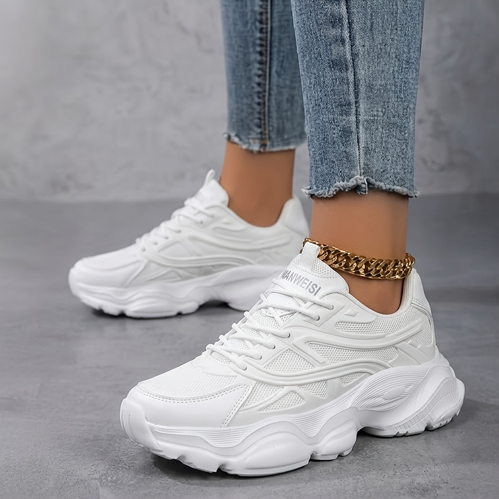 TEMU Women's Wide Toe Shoes, Fashionable Trendy Casual Sneakers, Summer Breathable, Women's Mesh Sports Shoes - Casual Athletic Shoes With Cushioning