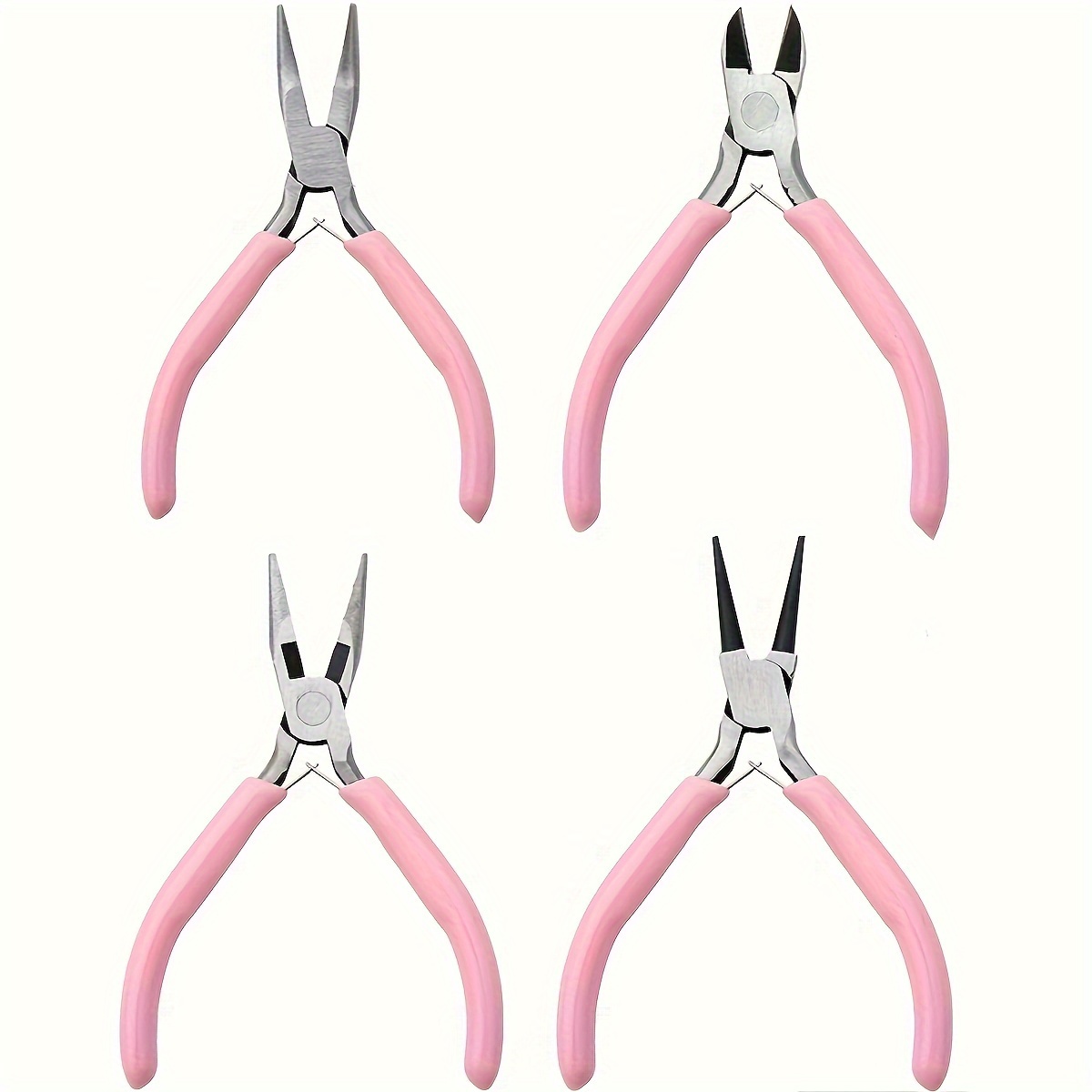 

4pcs/1pcs Jewelry Pliers Tool Kit Includes Needle Round Wire Cutter And Curved Nose Pliers For Jewelry Beading Repair Supplies Wire Wrapping Multifunctional Tools