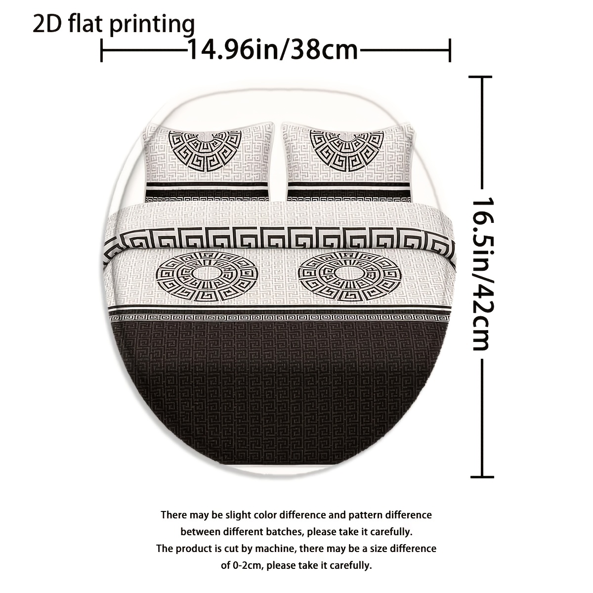 4pcs Nordic Style Shower Curtain Set with Bath Mat & U-Shaped Rug