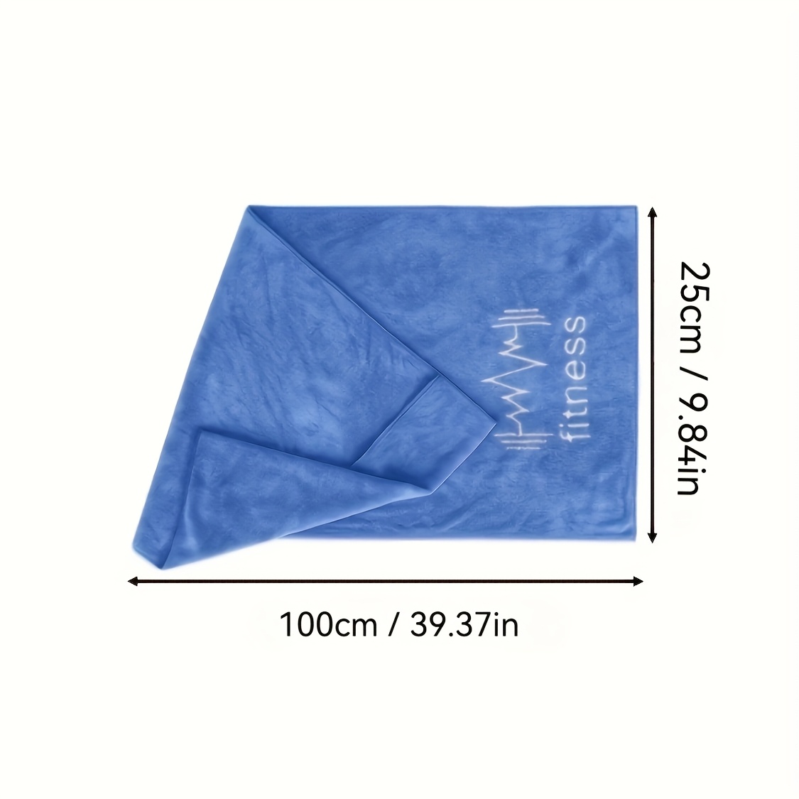 TEMU 1/2-Pack Serviettes de Sport à Séchage Rapide 9,84 x 39,4 pouces - Douces et Absorbantes, Idéales pour de Sport, , le Yoga et les Activités Air