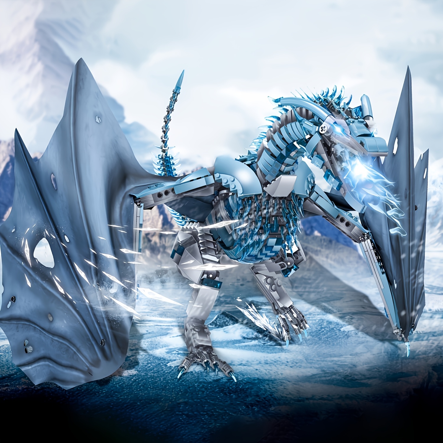 

Premium Series - Dragon Adult Construction Building Model, 1889+pcs High Quality Abs Material, Domineering , Unique Desktop Display, Christmas/thanksgiving Gift