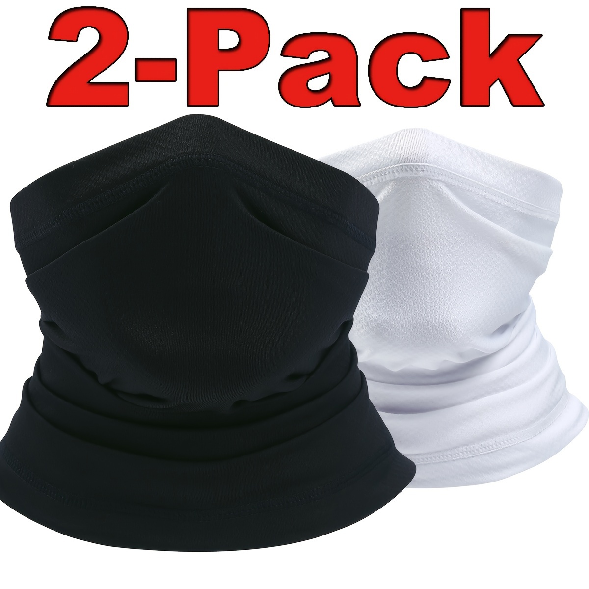 

2-packs Outdoor Sports Motorcycle Cycling Riding Fishing Bandana Face Mask Cooling Neck Gaiter Scarf Tube For Men Cover