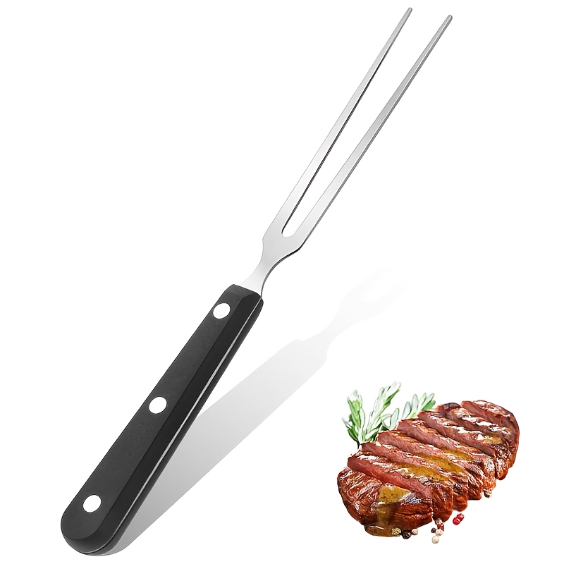 TEMU Stainless Steel Meat Carving Forks Grill Steak Barbecue Fork Kitchen Party Bbq