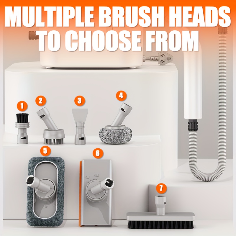 High power Fast Heating Handheld Steam Cleaner -6 Multifunctional Drama Heads, Large Capacity And Dual Safety Automatic New Electric Protection (kitchen, Sofa, Floor, Bathroom, Air Conditioning, Refrigerator, Cars) 13 High-power Fast Heating Handheld Steam Cleaner -6 Multifunctional Drama Heads, Large Capacity And Dual Safety Automatic New Electric Protection (kitchen, Sofa, Floor, Bathroom, Air Conditioning, Refrigerator, Cars)