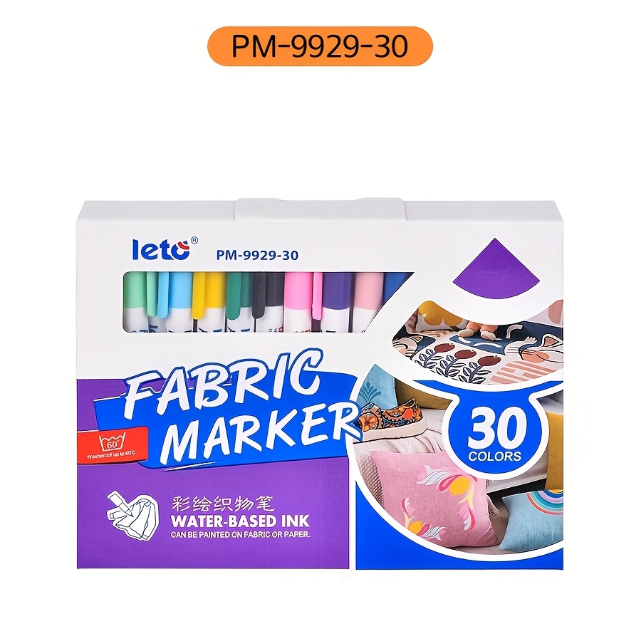 Image of 8/15/16/30pcs Colored Fabric Pens Set, Art Diy Creative Fabric -shirt Canvas Canvas Painting Pen, Painting Clothes Painting Pen Color Pen - Washable And Brush Cloth Pen Painting Color Pen Art Drawing.