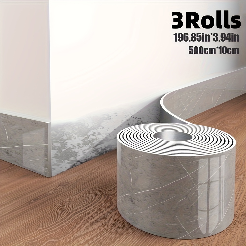 E-shop 1/2/3 Rollen, 1 Rolle = 5 Meter lang × 10 Zentimeter breit, verstärkte Marmor-Self-Adhesive-Tapete, DIY abziehbar, geeignet für
