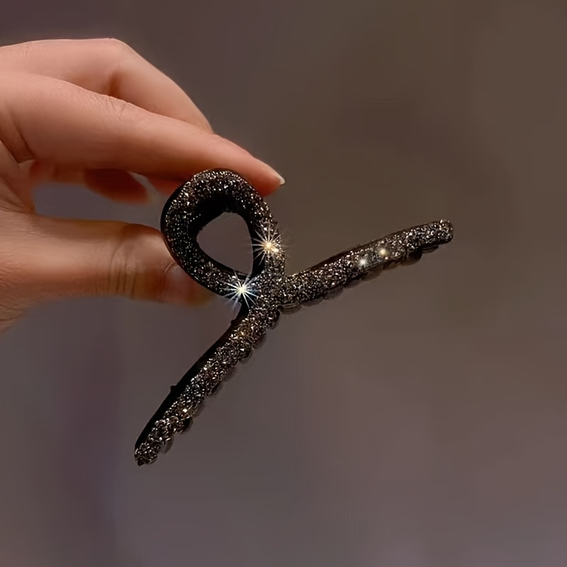 Full Diamond Bear Hair Clip for Women | Korean Dongdaemun Style, Elegant Hairpin a korean dongdaemun crystal inlaid diamond pearl - Temu main image 2