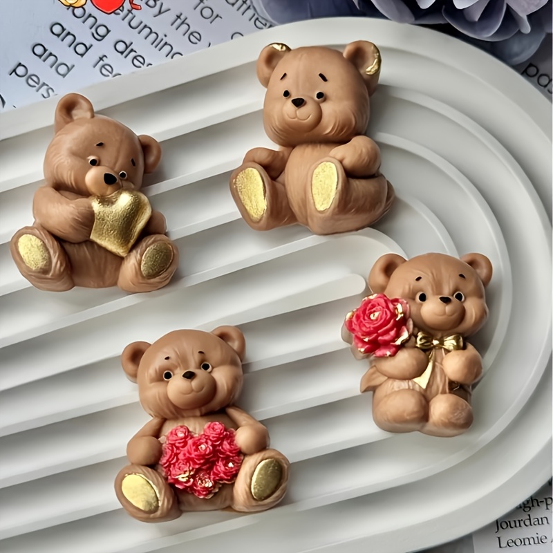 4- Silicone Mold Mother Plot Chocolate Easter Fondant Baking Mold Candle Plaster Ornament Mold