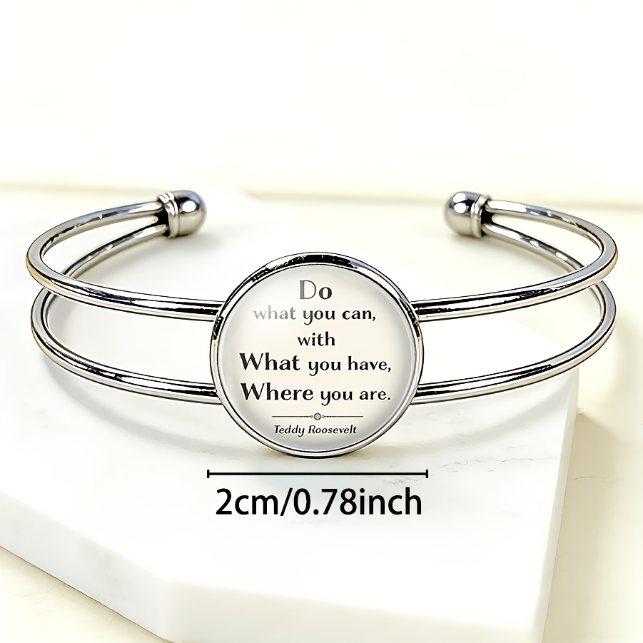 Adjustable Open Bangle Bracelet with Classic Design