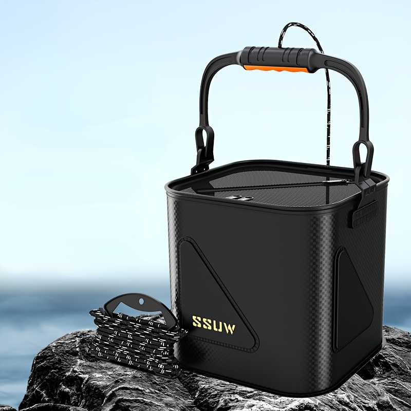 1pc Portable Buckets, Fishing Bait Bucket, Fishing Bucket For Live Fish,  Multi-Functional Container