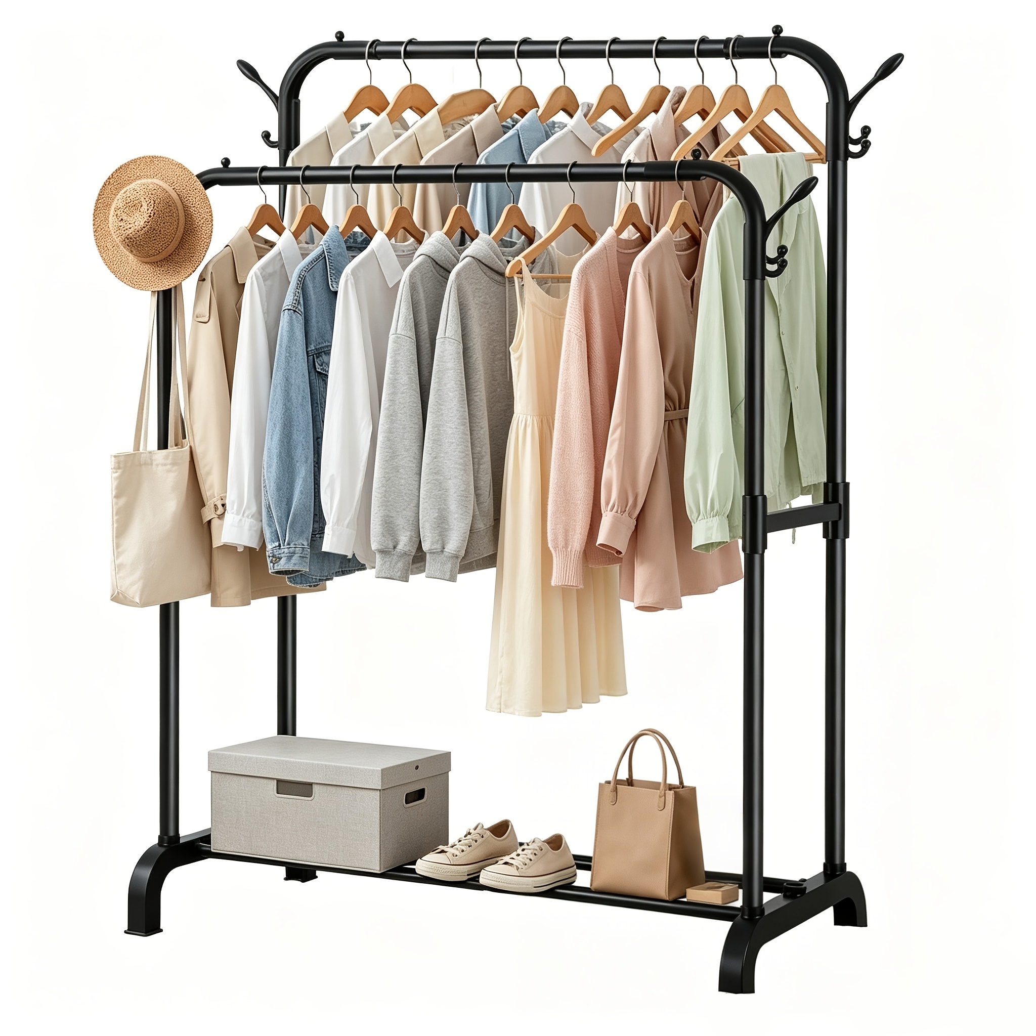 clothes hanging racks sold on Temu United States