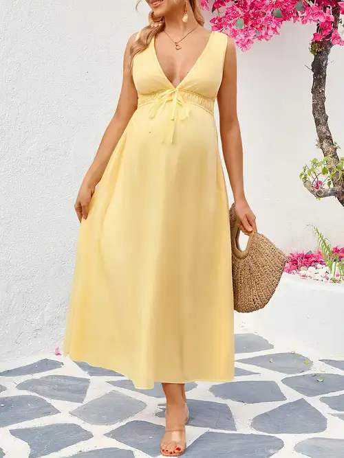 yellow maternity dress sold on Temu United States yellow maternity dress sold on Temu United States