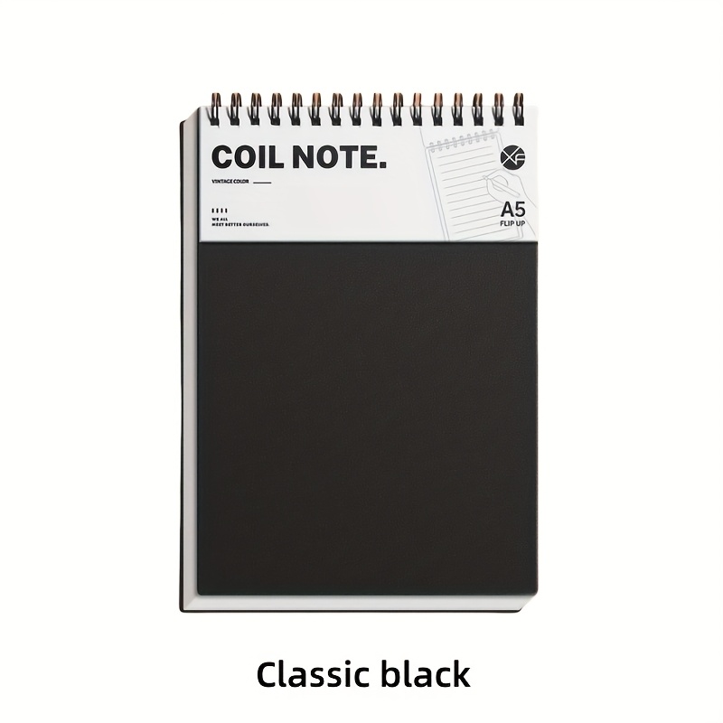 TEMU Grid Retro Study Book, Office Or Gift Exchange, Notebook And Journal Retro A5 Notebook - Double-sided Pages, 80g Thick Paper, Hard Cover And