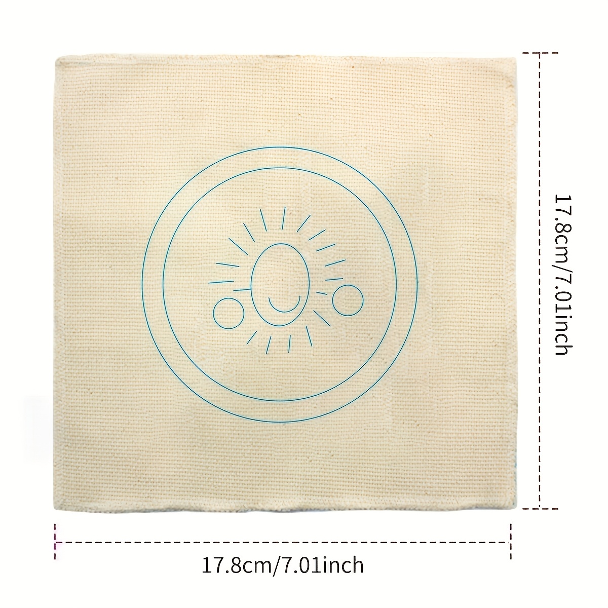 7pcs Stenciled Punch Needle Embroidery Coasters & DIY Craft Kit for Beginners
