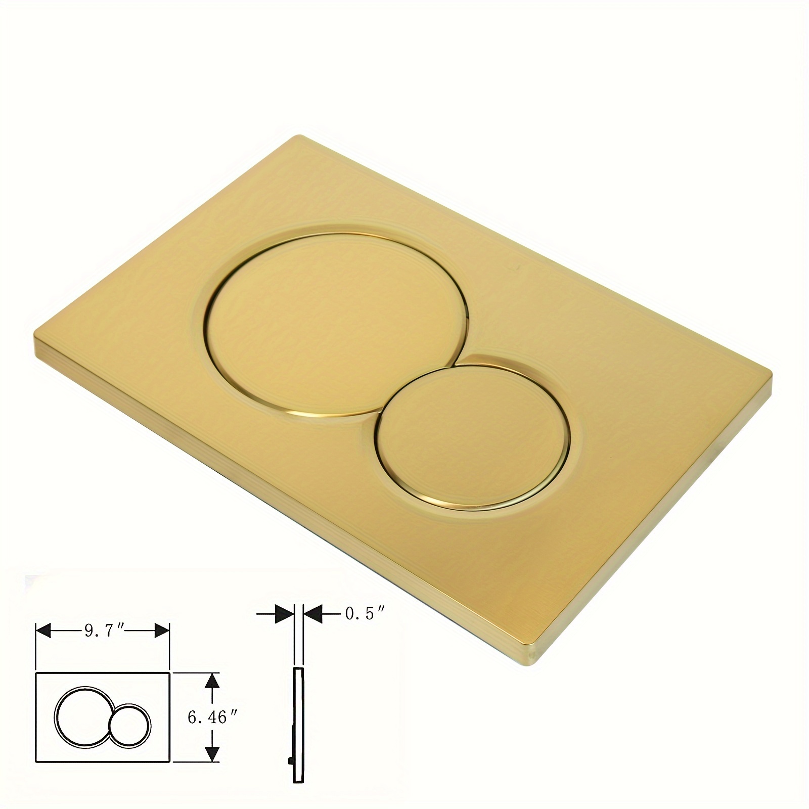 

Plaques d'Actionneur à Double Chasse pour Réservoir de Toilette , Compatibles avec le Panneau de Réservoir d'Eau Sigma01 115.770.11.5 avec Boutons de Double Chasse