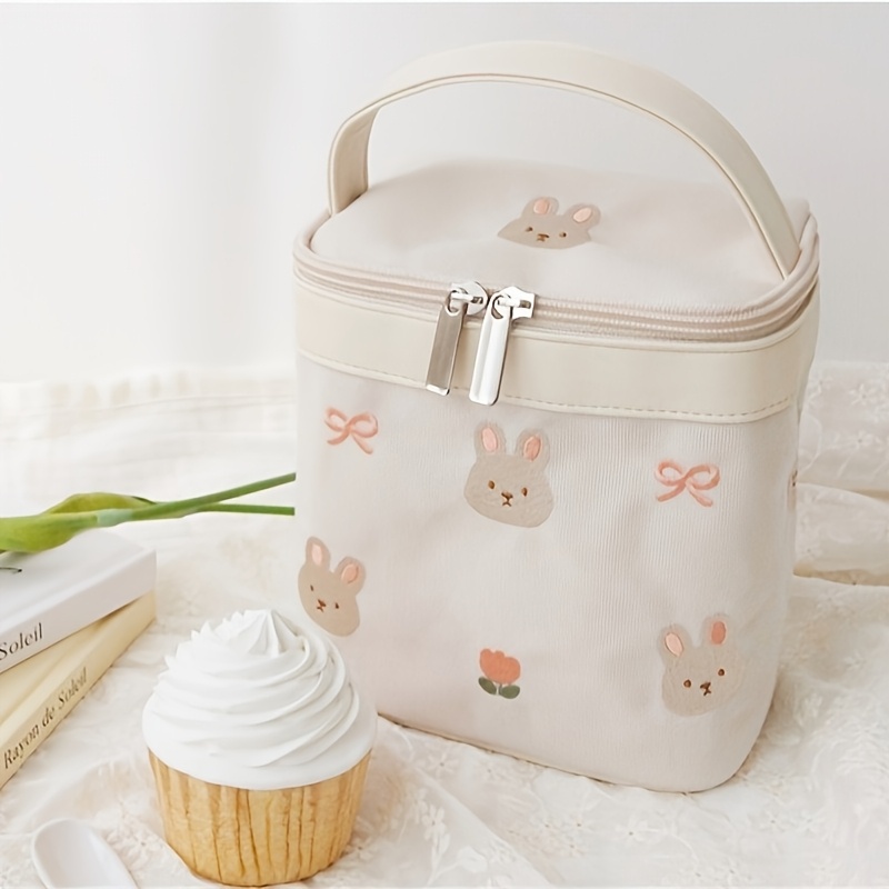   and moon bear   with an insulated lunch bag for bottles featuring a tulip and rabbit design suitable for work picnics bear and rabbit