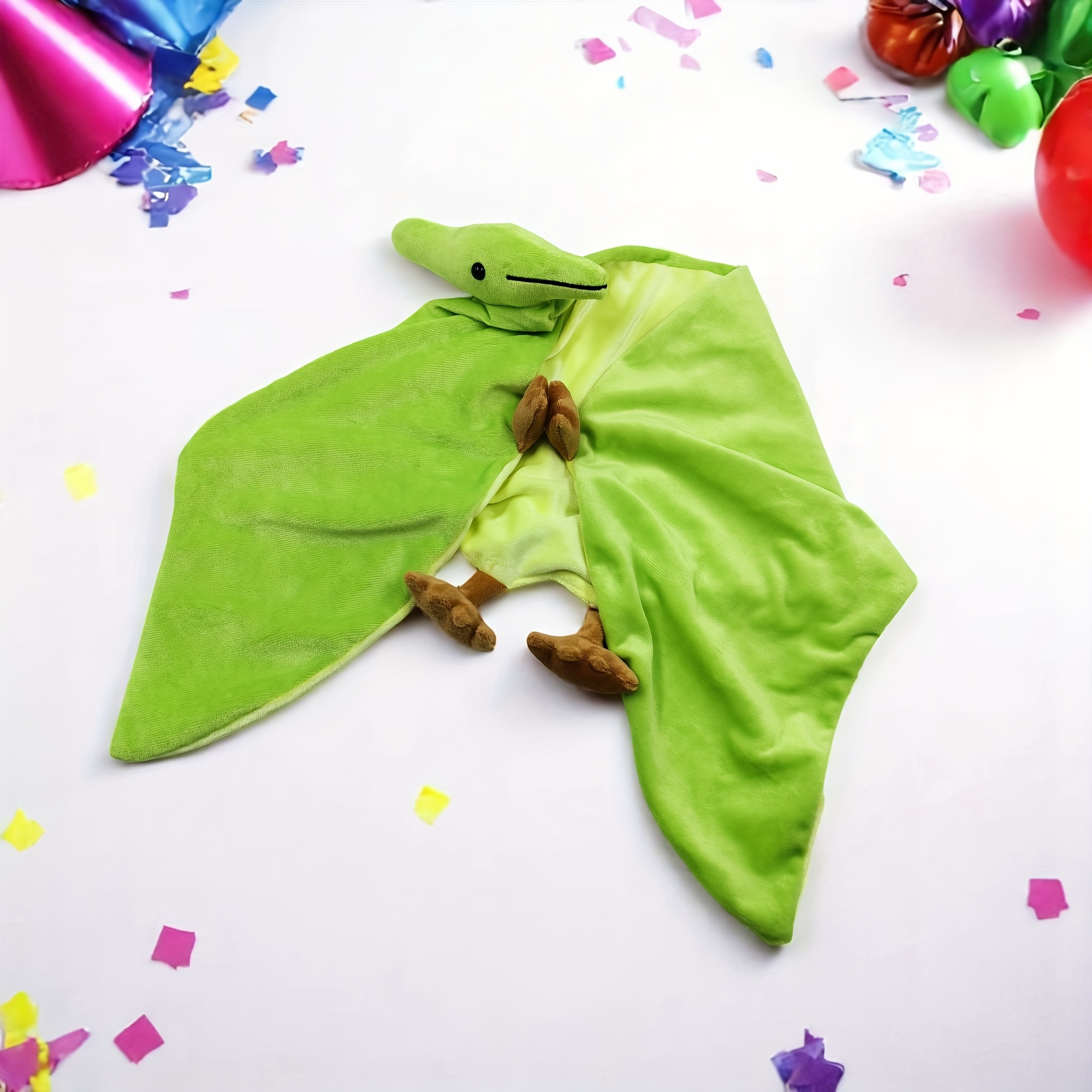 Image of Green Plush Cape: A 38 Inches Quirky Dinosaur-inspired Toy! Super Soft Cartoon Anime Game Doll, Perfect Birthday Cosplay For . Room Decoration Gift