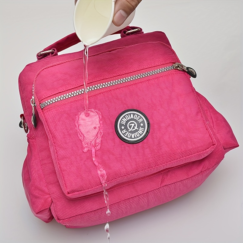 versatile nylon handbag multi pockets crossbody bag womens casual travel shoulder bag