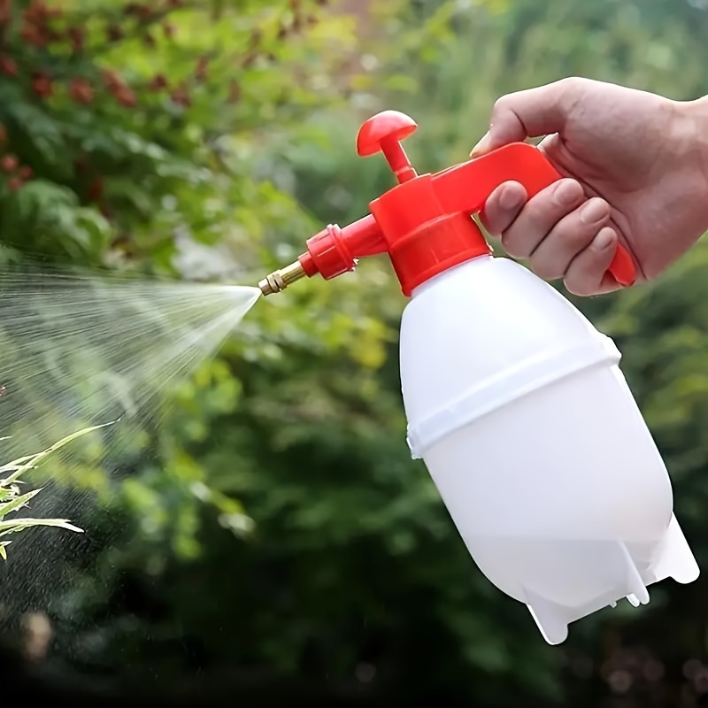 

Plastic Handheld Garden Sprayer - Manual Pressure Pump Sprayer For Lawn, Weeds, Plants & Flowers - Portable & Leakproof Water Mister With Adjustable Nozzle (no Pressure Valve)
