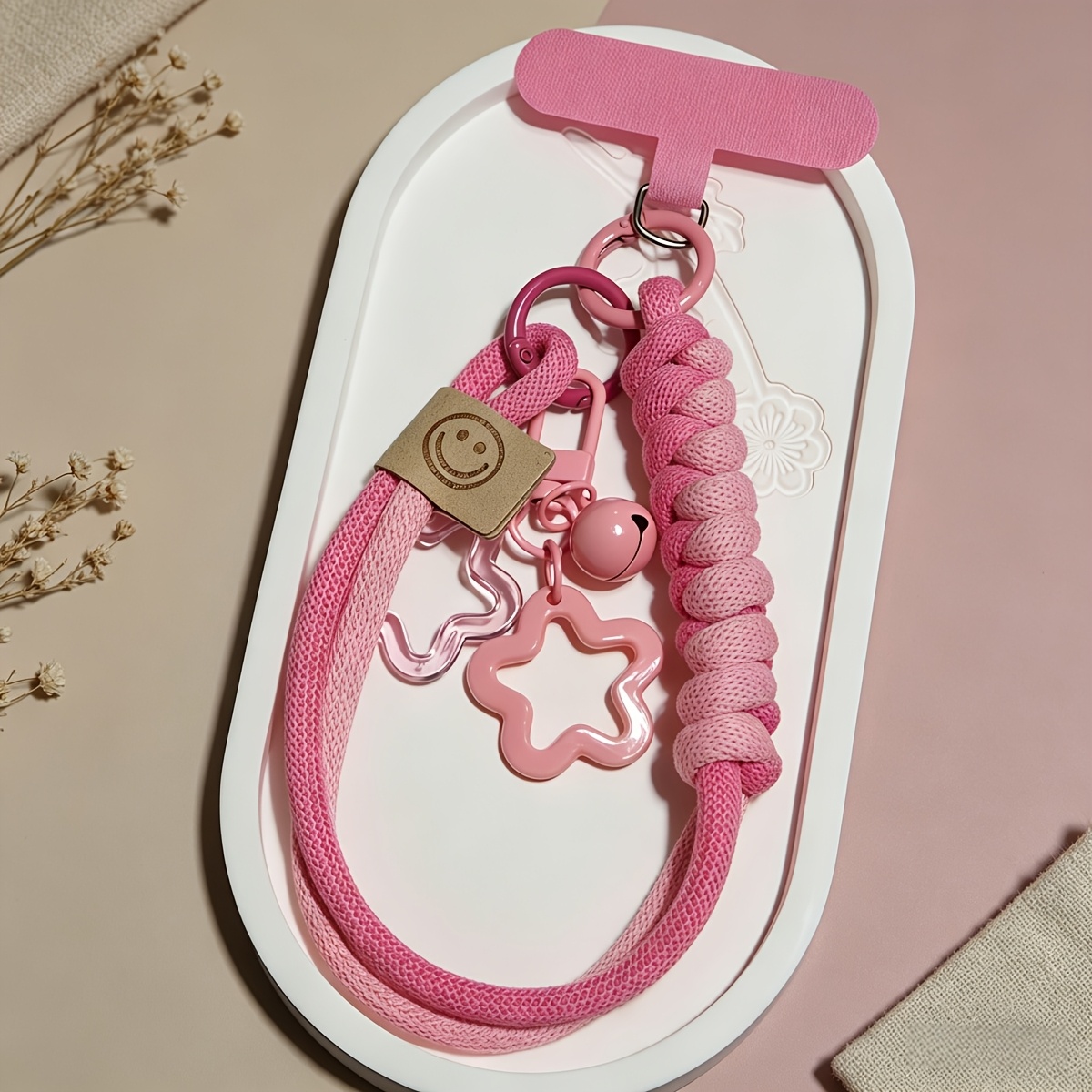TEMU 星の付き ハンドメイド スマストラップ 盗難防止 携帯ストラップ しっかり固定 リストバンド キーホルダー バッグ 旅行ギフト用