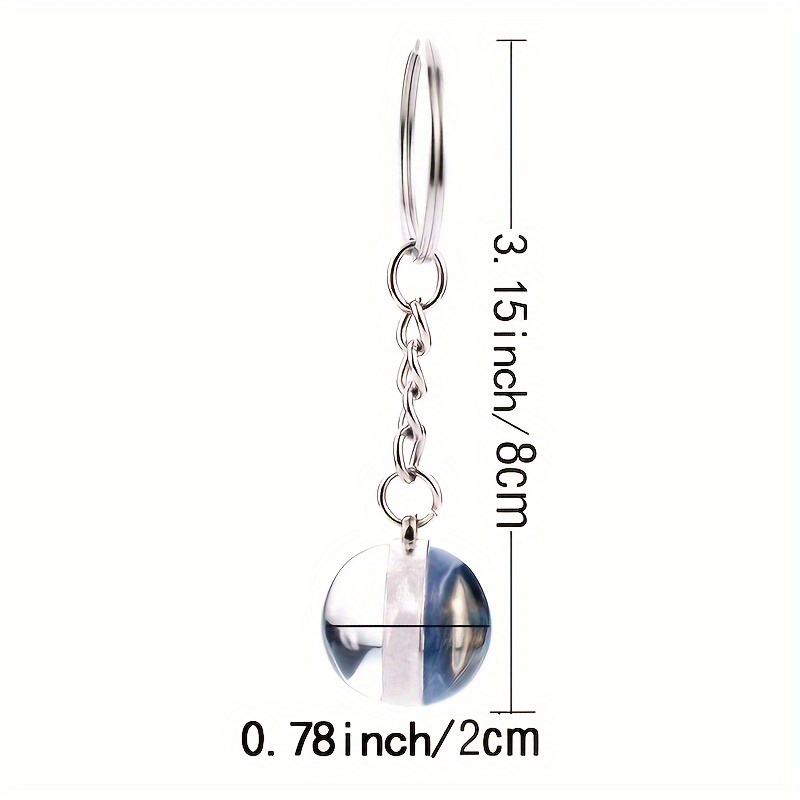 Glow in dark Butterfly Keychain Alloy Round Glass Dome Charm Temu