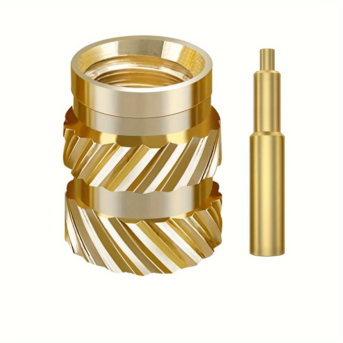 Image of 120pcs M3 Threaded Inserts M3x5.7x4.6mm Heat Set Inserts For 3d Printing Metric Knurled Nuts Brass Heat Set Insert For Plastic Parts With Soldering Iron Tip