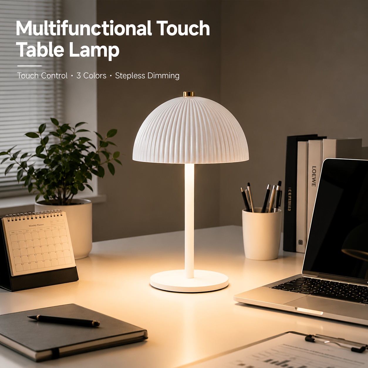 Office Desk Lamp with Adjustable Color Temperature and Brightness