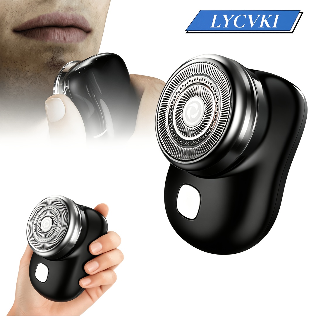 Compact Men's Electric Shaver and Beard Trimmer
