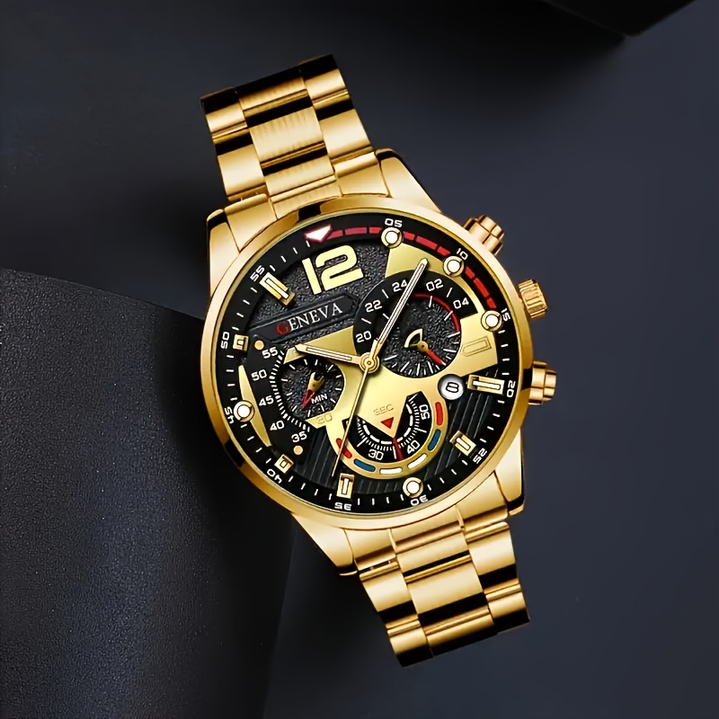 Fashionable Men's Round Quartz Watch for All Occasions