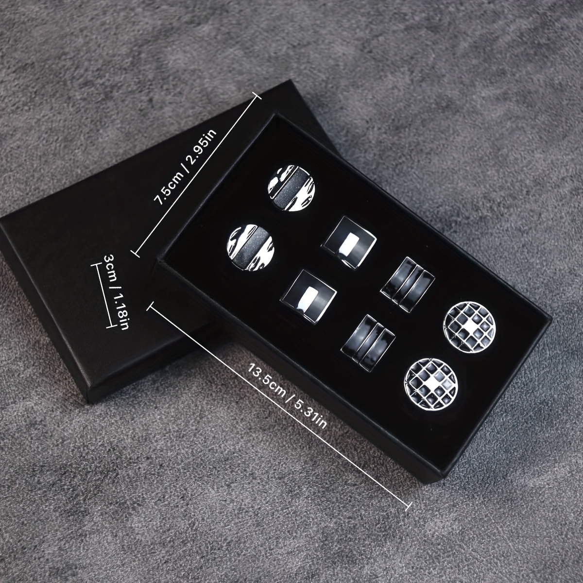 High-End Sleeve Button Set 6 Pairs 4 Pairs Men'S