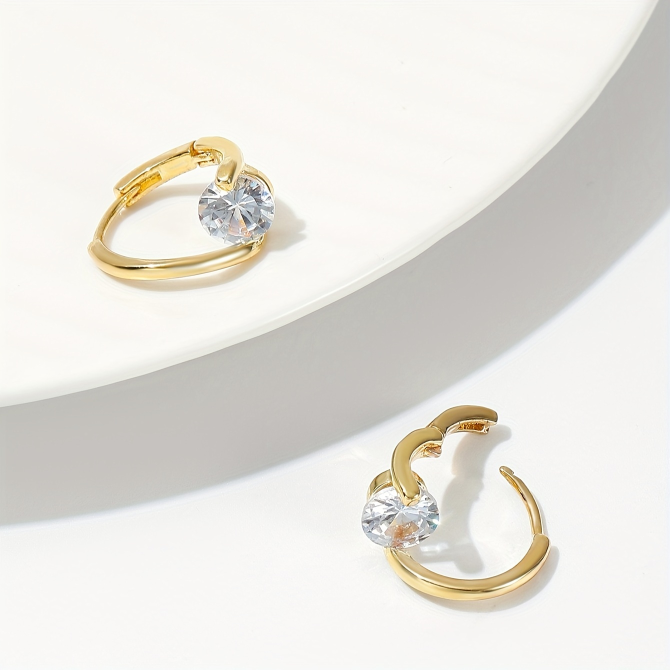 Sparkling Zirconia Hoop Earrings for Women