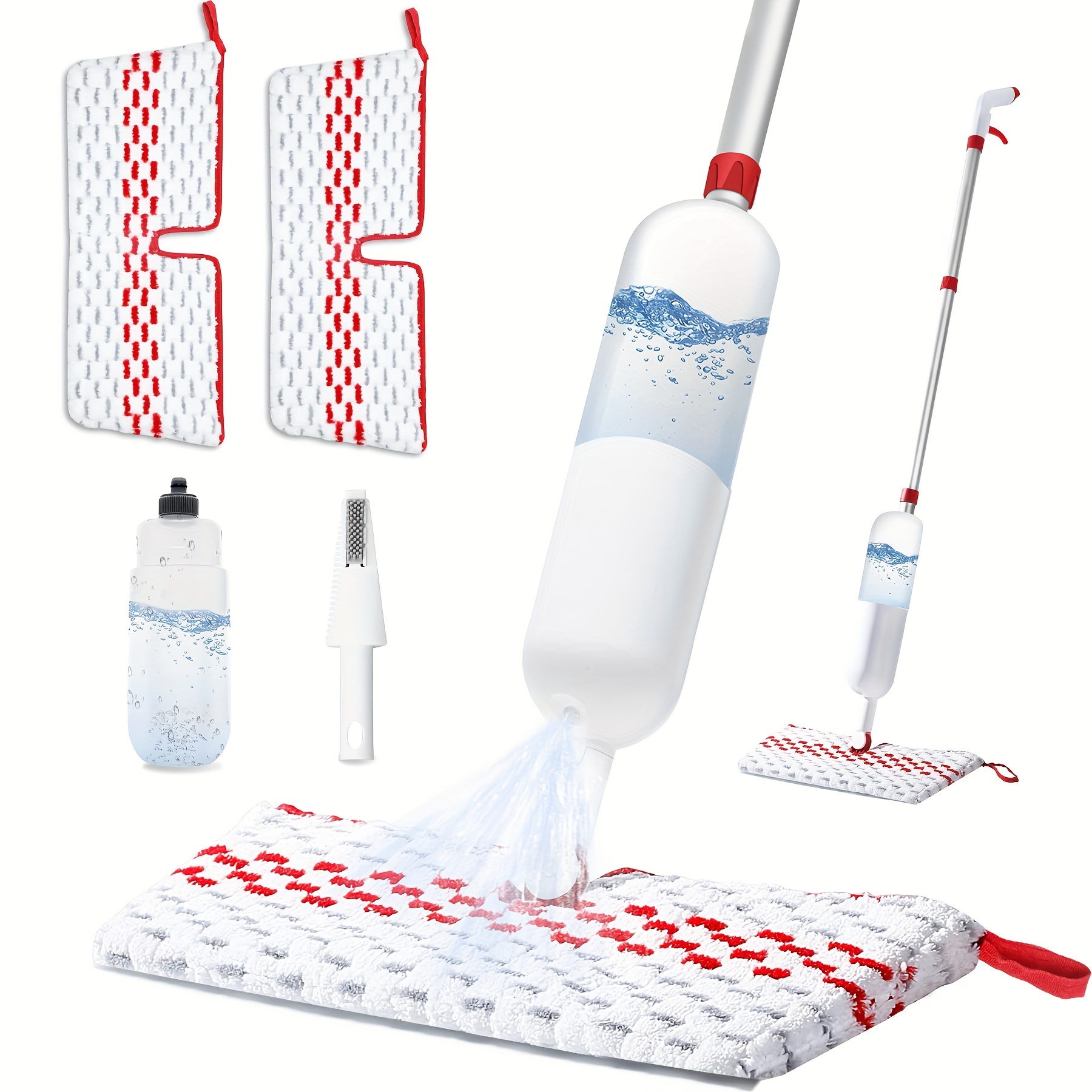

Spray Mop For Floor Cleaning, Dust Wet Mops For Floor Cleaning With 2 Washable Double-sided Microfiber Pads, 650ml Refillable Bottle, Dry Wet Floor Mop For Hardwood Laminate And More Floors