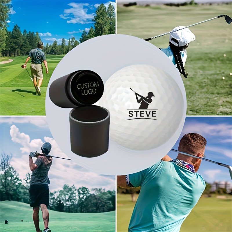 

Custom Quick-dry Waterproof Golf Ball Stamp With Personalized Golfer Id - Reusable Stamp For Easy Identification, Pe Polyethylene Material, Perfect Gift For Golf Enthusiasts