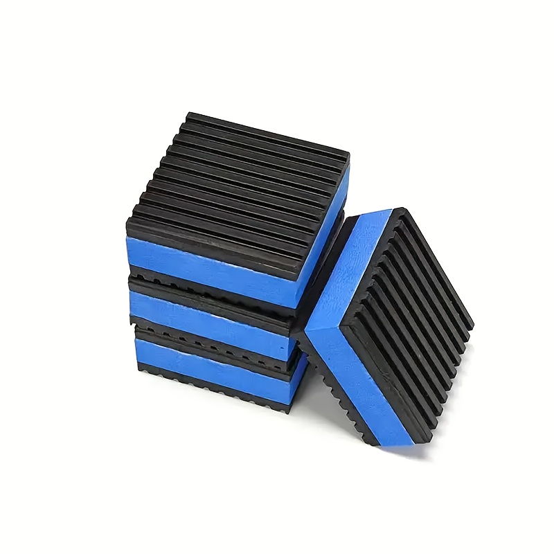 E-shop 4 Stück Stoßdämpfende Pads 5cm*5cm*2,2cm Schalldämmende Streifenpads mit EVA-Kern, Hochleistungs-Vibrationspads für Luftkompressoren,
