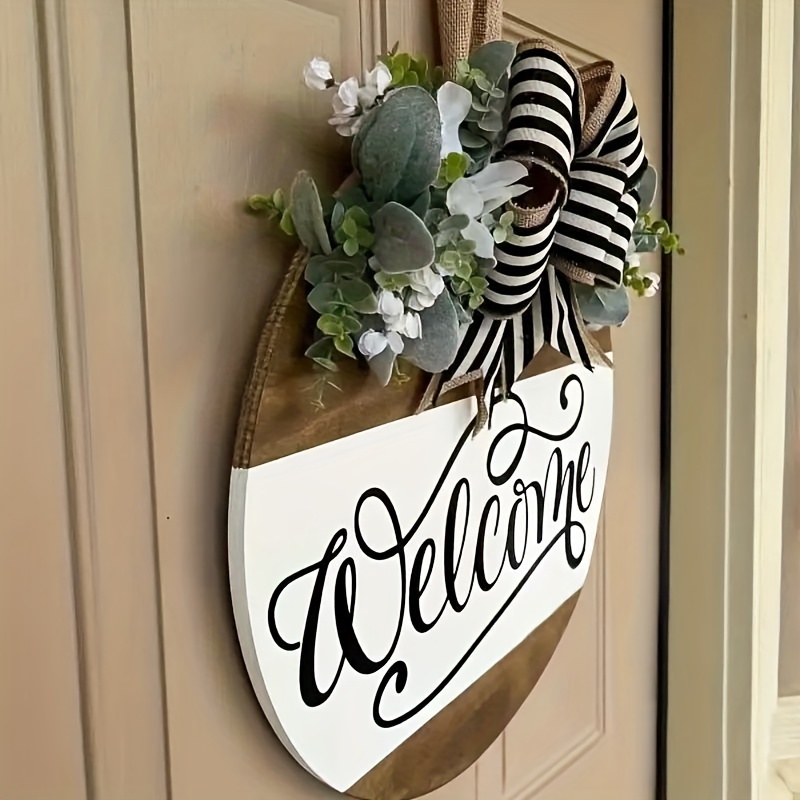 Front Door Decor | Welcome | Wreath | Year Round Wreath | Door Hanger | Front Door Wreath | Housewarming Gift | cheapest Home Decor | Realtor Gift