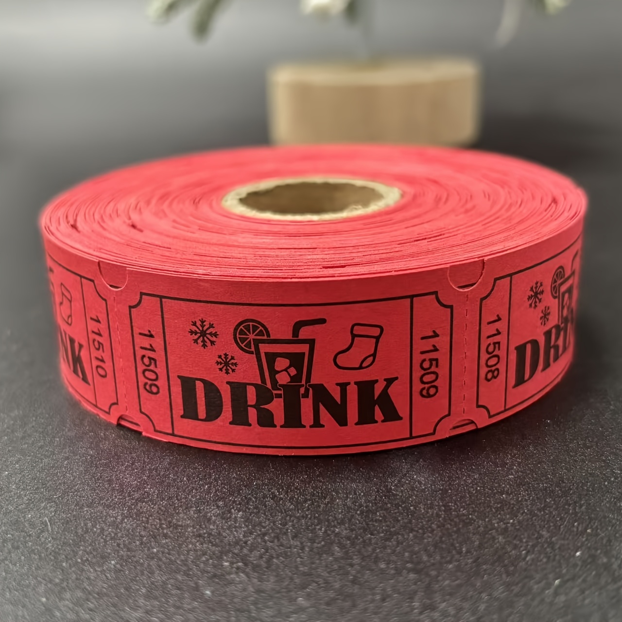 TEMU 500 unidades de rollos de boletos de , boletos de bebidas, rollo individual para , ocio, ver películas, entretenimiento, recompensas de y