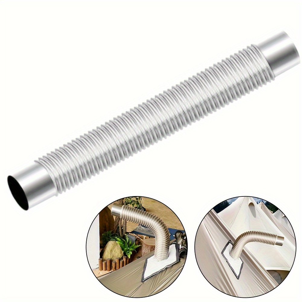 Rust-proof, Stainless Steel 90° Elbow Chimney Liner - Durable & High-temperature Resistant Stove Pipe For Indoor/outdoor Use, Multi Flue