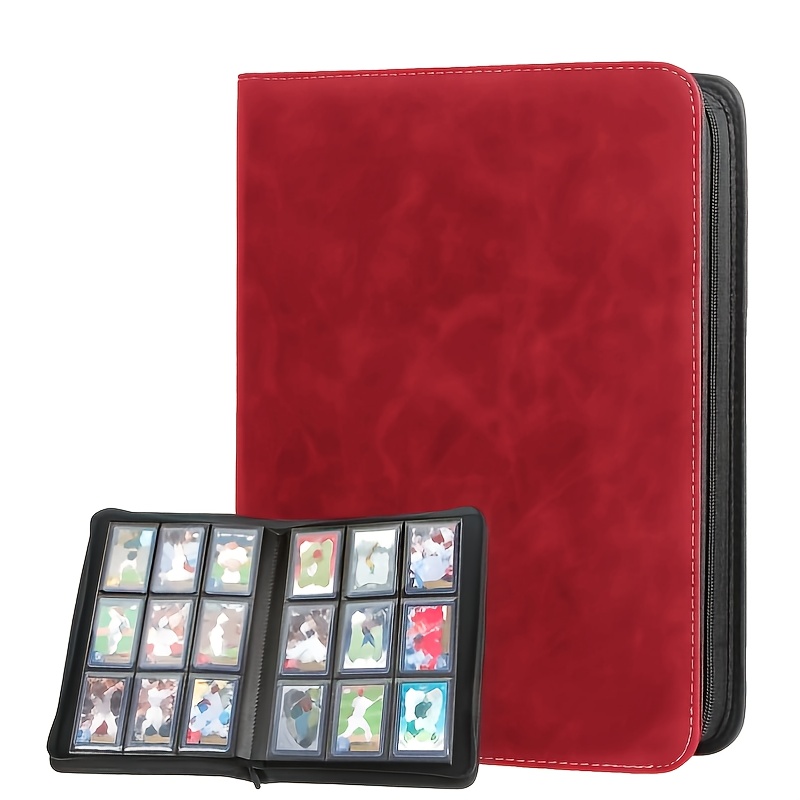 card binder for top loaders KUOOKING loader Binder, Holds 128+ Toploaders（Black） duty card binder is designed to hold up to 252 standard Custom Top Loader Card Binder