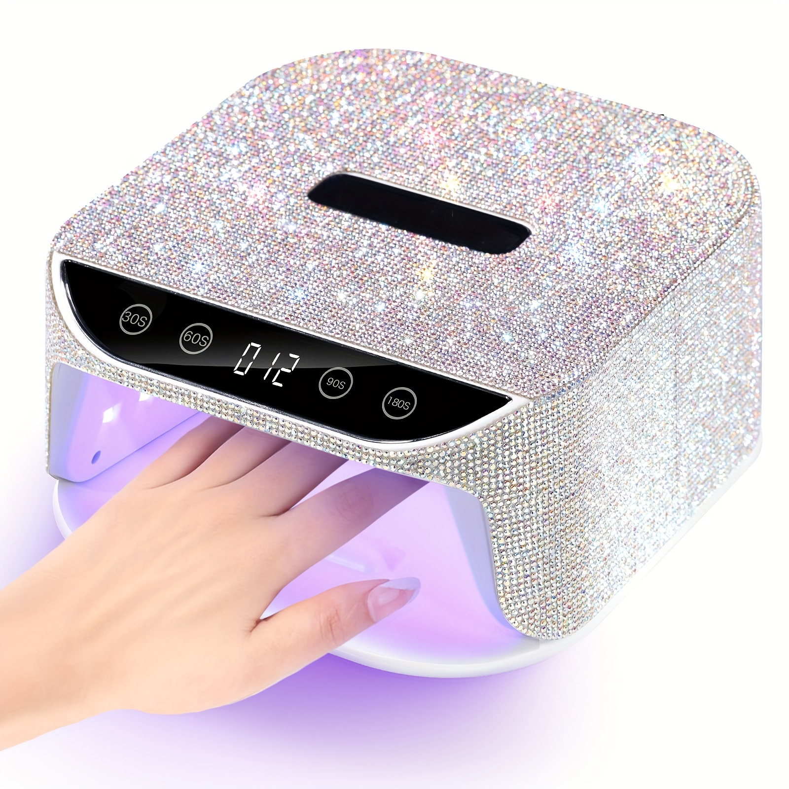 

36 Led Beads Uv Led Nail Lamp With Diamonds Nail Dryer Uv Curing Lamp Manicure Nail Supplies