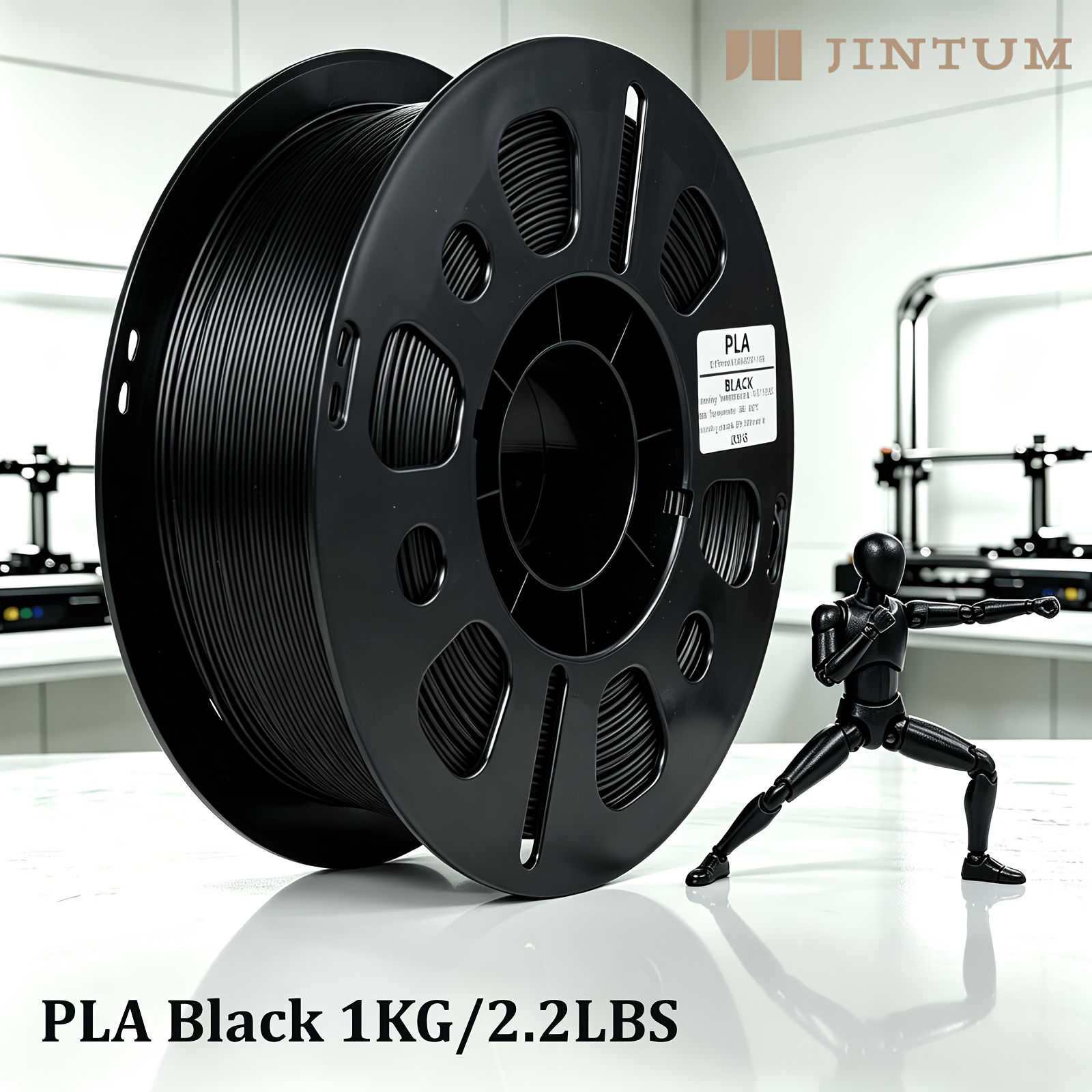 TEMU Pla 3d Printer Filament, Multicolor, 1kg/2.2lbs Pla Filament 1.75mm, Smooth Printing, Wound, +/-0.02mm , Compatible With Most Fdm 3d Printers